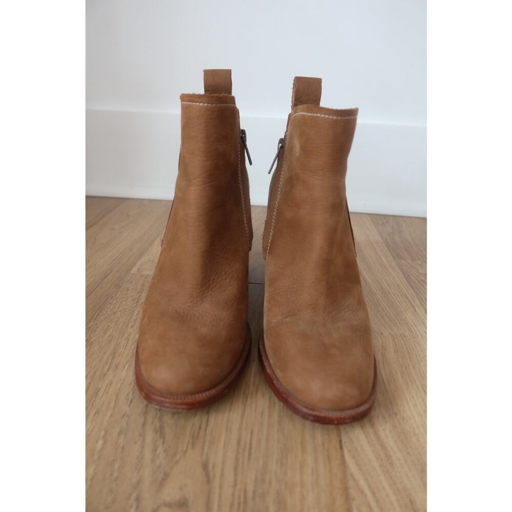 UGG Pixley Boots Stacked Block Heel Leather Booties Women's 7 1095057 - Picture 2 of 8